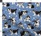 Husky Puppies Snowflakes Puppy Dogs Snow Sled Friend Custom Printed Fabric by Spoonflower Various Fabrics by the Yard or Fat Quarter